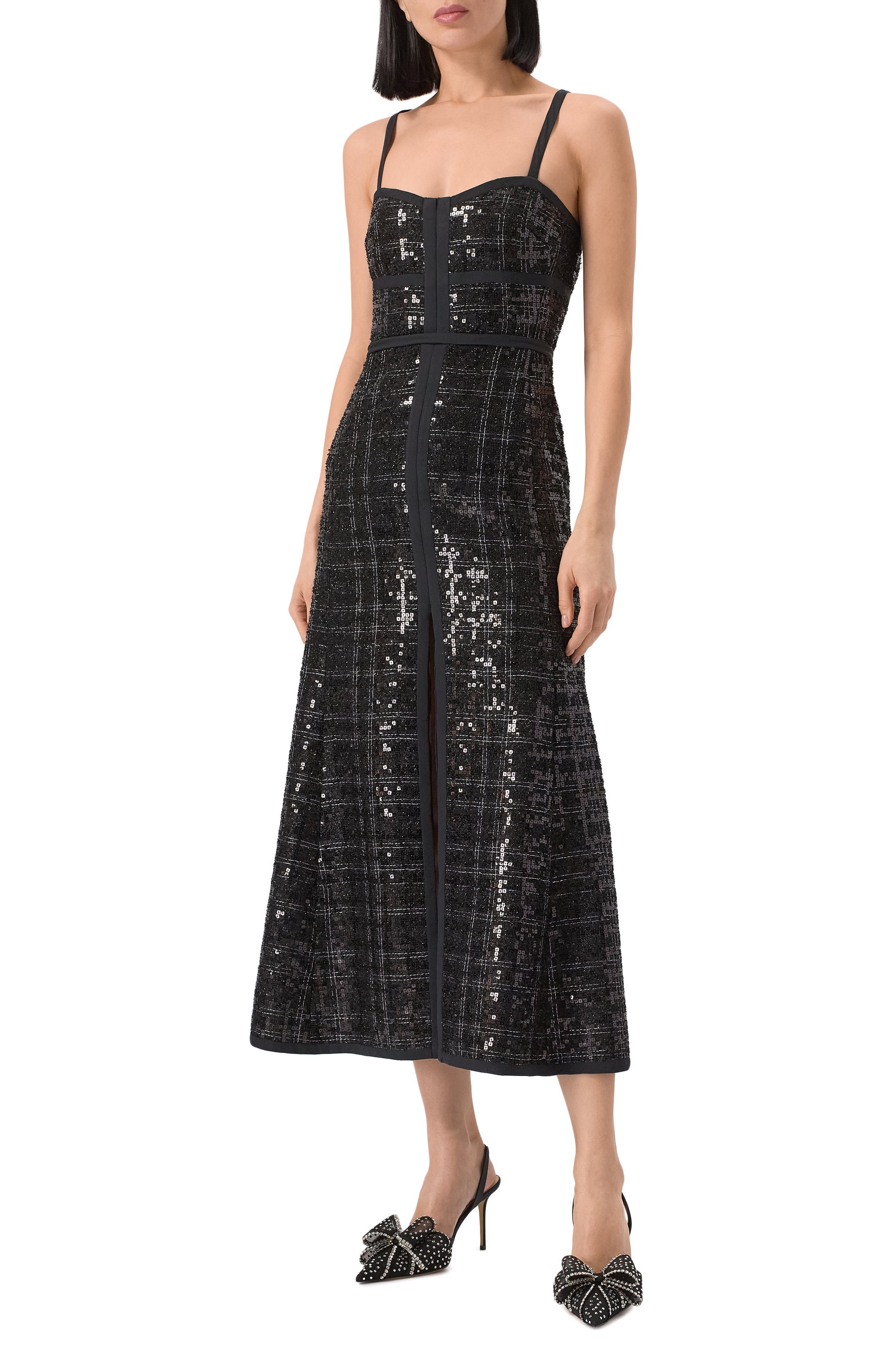 Платье с отделкой пайетками GIAMBATTISTA VALLI, арт. 25SSPVTE5102-23LAB, фото 3