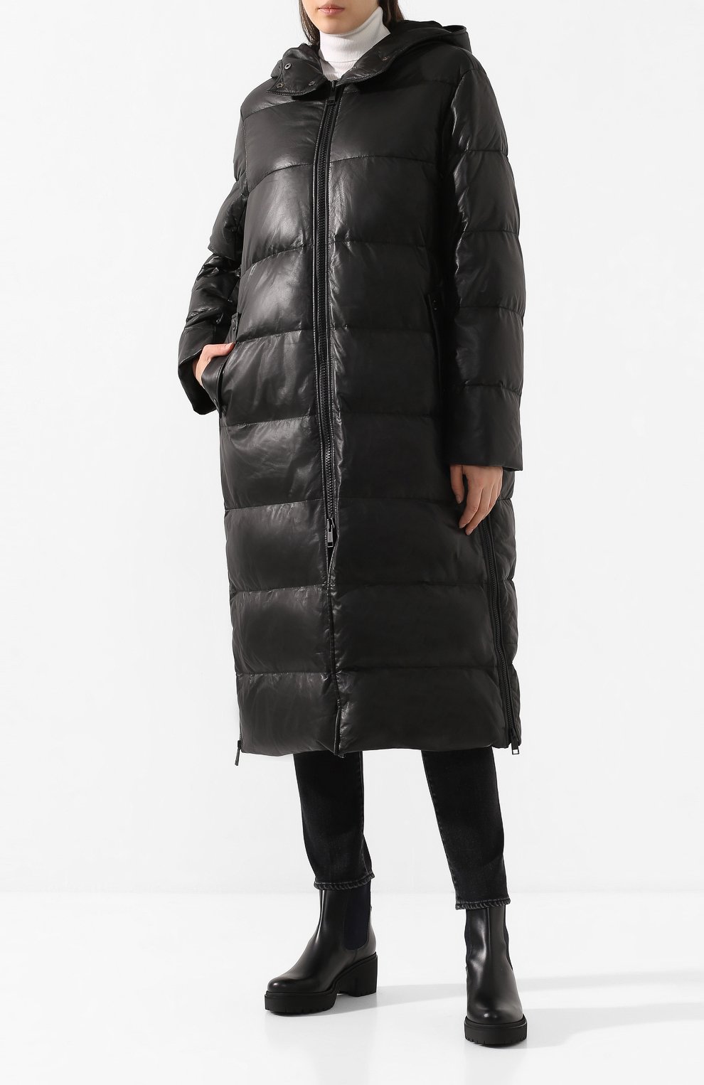 Кожаный пуховик YS ARMY PARIS, арт. 20WFM90315D0CU, фото 2