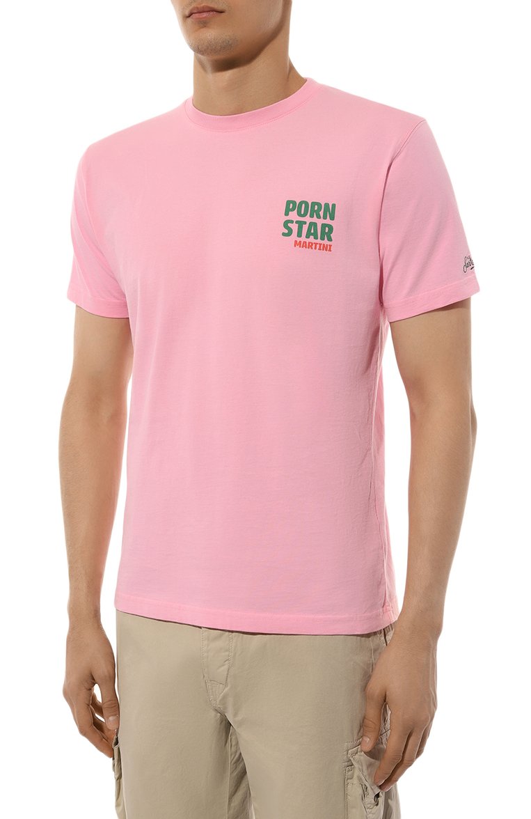 Мужская хлопковая футболка MC2 SAINT BARTH розового цвета, арт. STBM TSHIRT MAN/TSHM001/02203B | Фото 3 (Материал внешний: Хлопок; Рукава: Короткие; Длина (для топов): Стандартные; Стили: Кэжуэл; Принт: С принтом; Кросс-КТ: Пляж, Джерси; Мужское Кросс-КТ: Футболка-одежда; Детали: Без декора; Автоматизация ТО: Проставлено; Автоматизация состава: Проставлено)