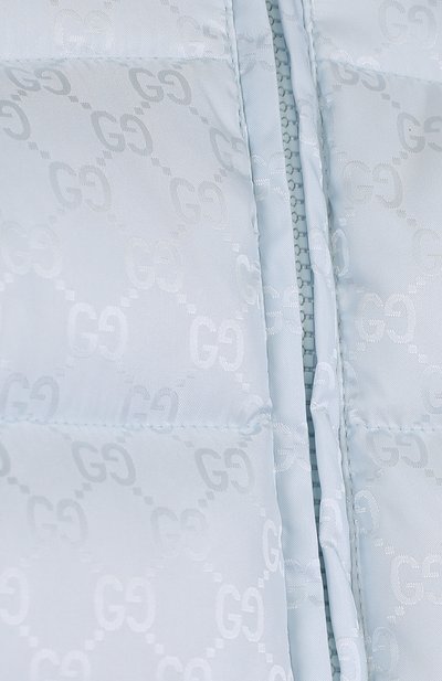 Пуховый комплект из комбинезона с капюшоном и варежек с пинетками GUCCI, арт. 483880/XBC51, фото 3