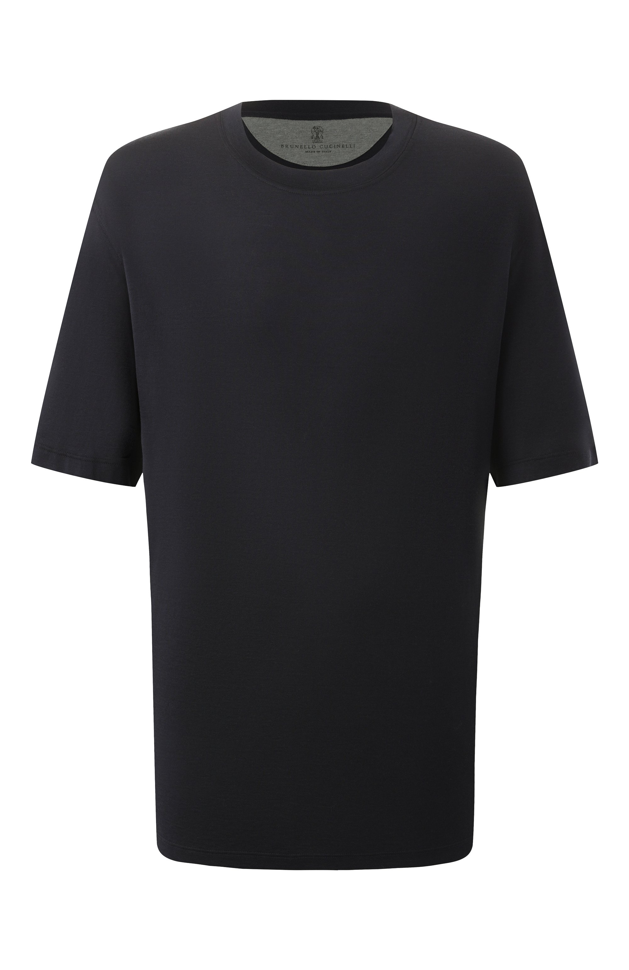 Футболка из шелка и хлопка BRUNELLO CUCINELLI, арт. MH8361308W, фото 1
