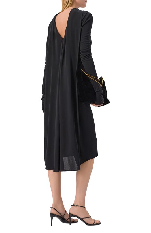 Платье из вискозы TOTEME 254-WRD0268-FB0497 Чёрный  254-WRD0268-FB0497 Фото 2