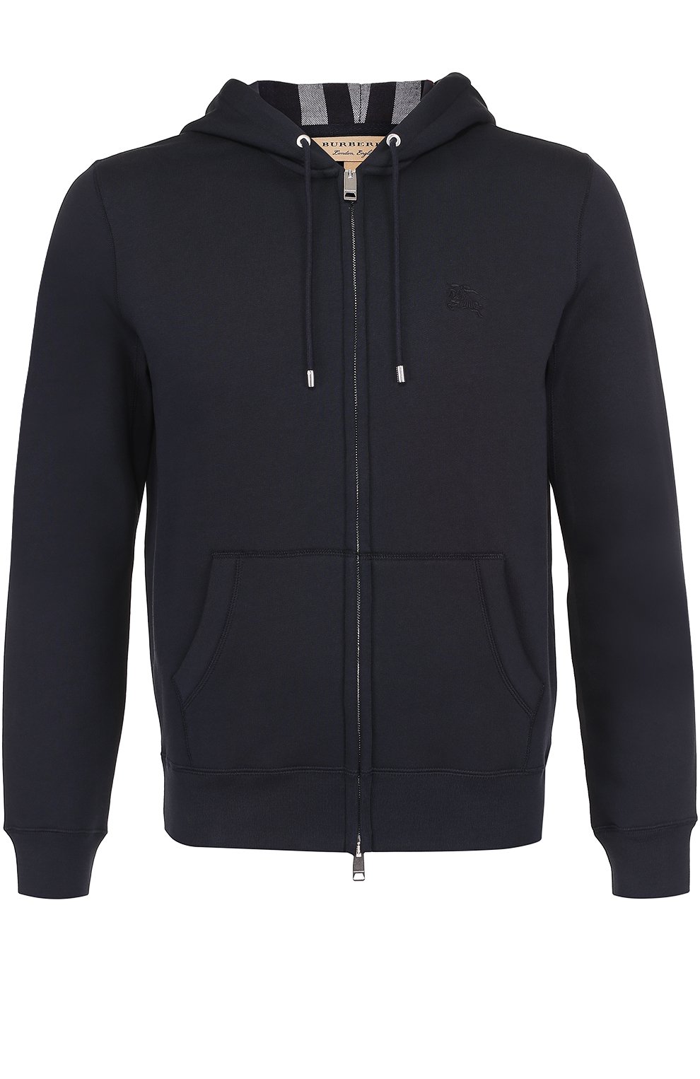 Хлопковая толстовка на молнии с капюшоном BURBERRY, арт. 4050243, фото 1