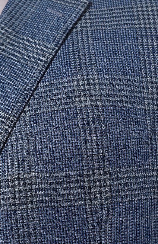 Пиджак из шерсти и шелка Brioni RGH01B/P1A82 Синий  RGH01B/P1A82 Фото 5