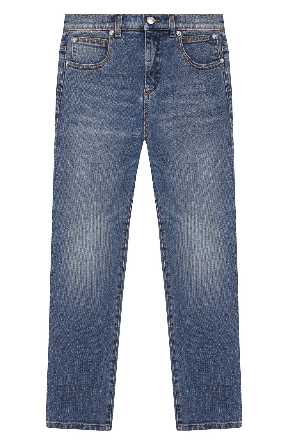 Джинсы BALMAIN синего цвета по цене 27100 руб., арт. 6M6750/MD210/12-16, фото 1 Джинсы BALMAIN, арт. 6M6750/MD210/12-16, фото 1