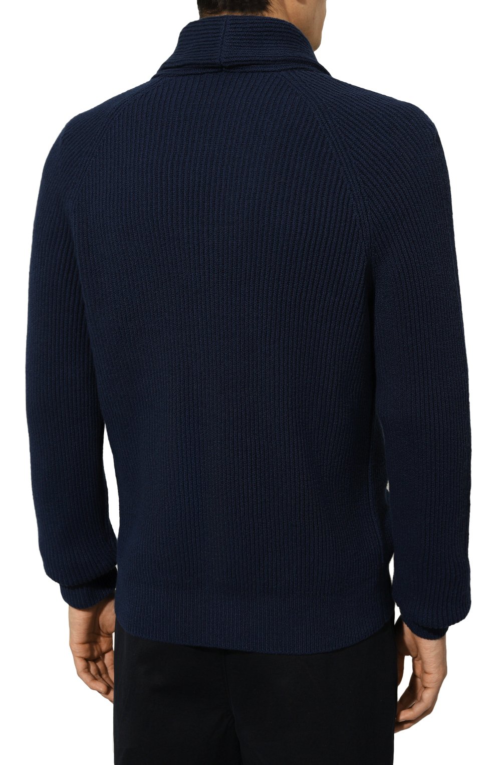 Хлопковый кардиган BRUNELLO CUCINELLI темно-синего цвета по цене 164000 руб., арт. M2W706006, фото 4 Хлопковый кардиган BRUNELLO CUCINELLI, арт. M2W706006, фото 4