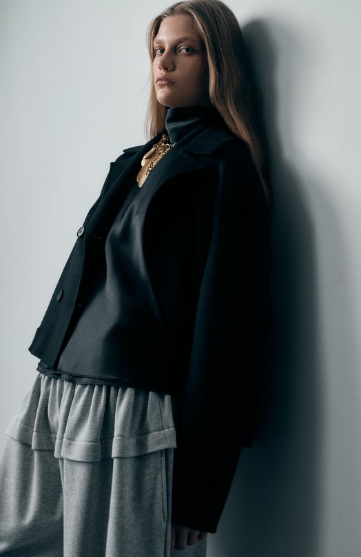 Кашемировое полупальто MVST M25.1PW.0007/BLACK Чёрный  M25.1PW.0007/BLACK Фото 6