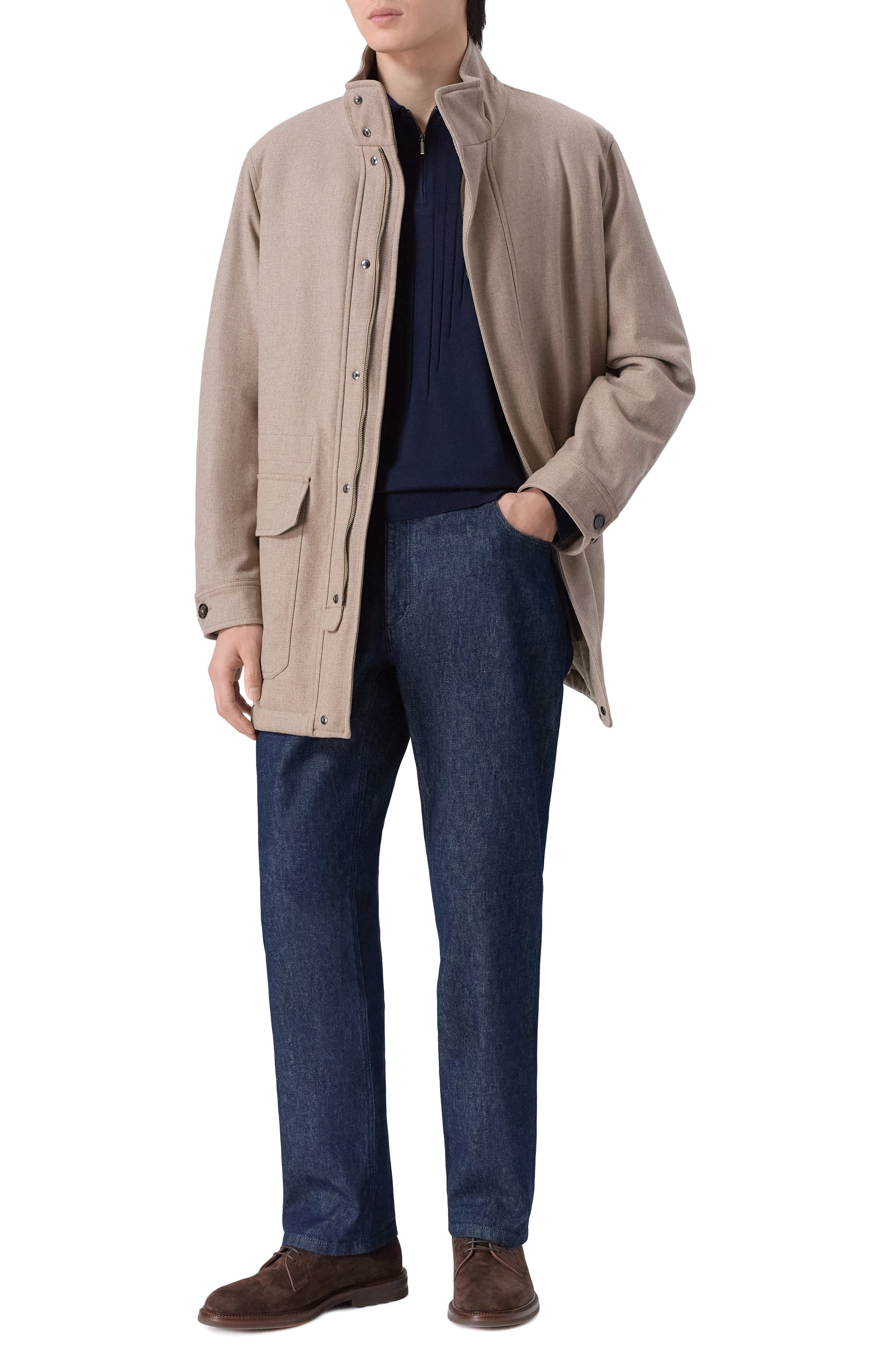 Поло из шерсти и шелка ZILLI, арт. KZP001M0230VZRD00, фото 2