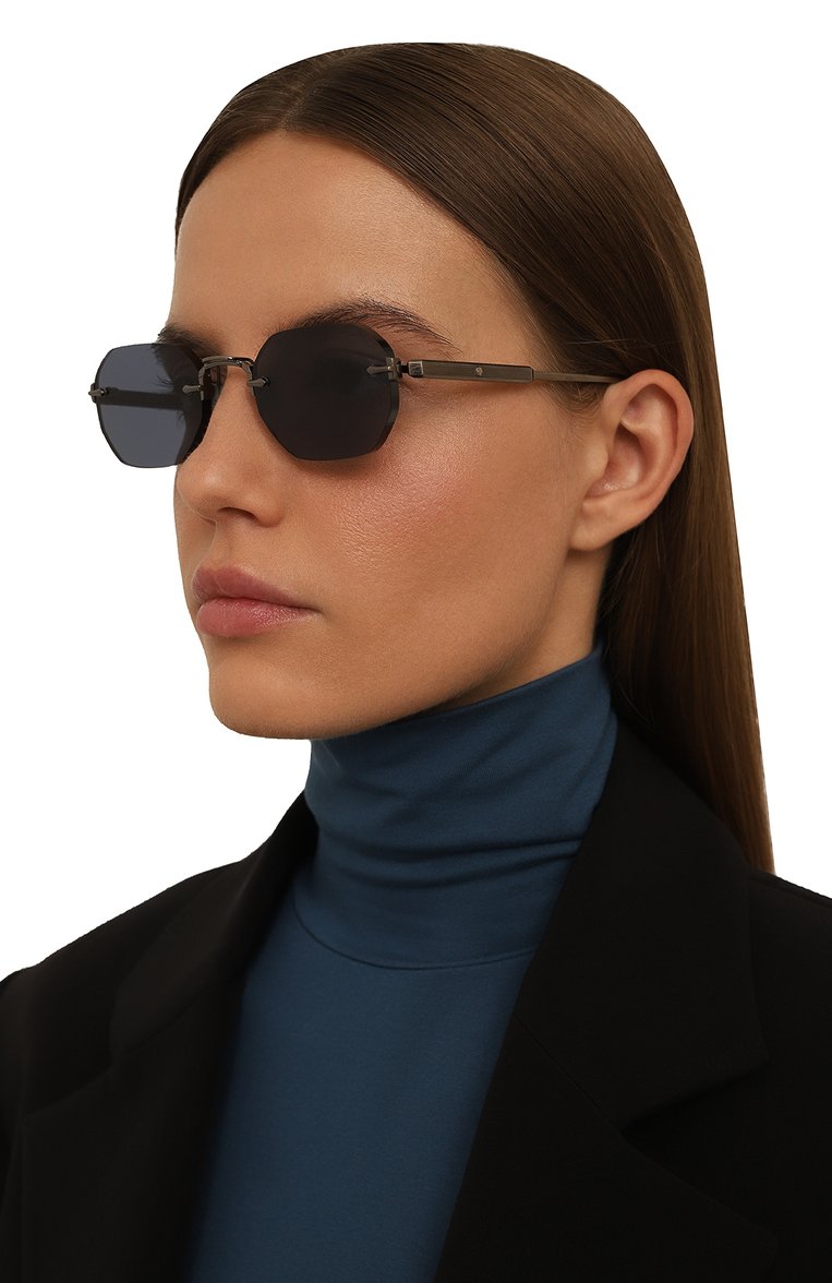 Женские солнцезащитные очки SATO EYEWEAR синего цвета, арт. TEREBELLUM II/S708 | Фото 2 (Региональные ограничения белый список (Axapta Mercury): Не проставлено; Нос: Не проставлено; Тип очков: С/з; Материал: Металл; Кросс-КТ: С/з-унисекс; Очки форма: Круглые, Безоправные; Оптика Гендер: оптика-женское)