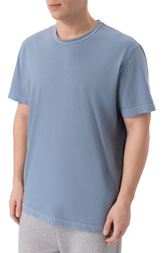 Хлопковая футболка James Perse MLJ3311 Голубой  MLJ3311 Фото 3
