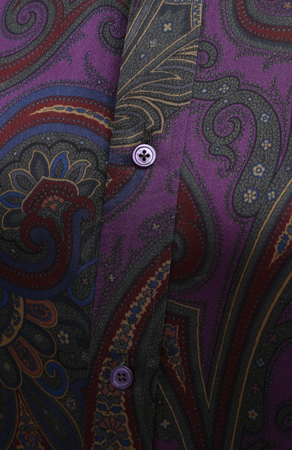 Шелковая рубашка RALPH LAUREN фиолетового цвета по цене 237000 руб., арт. 293835443, фото 5 Шелковая рубашка RALPH LAUREN, арт. 293835443, фото 5