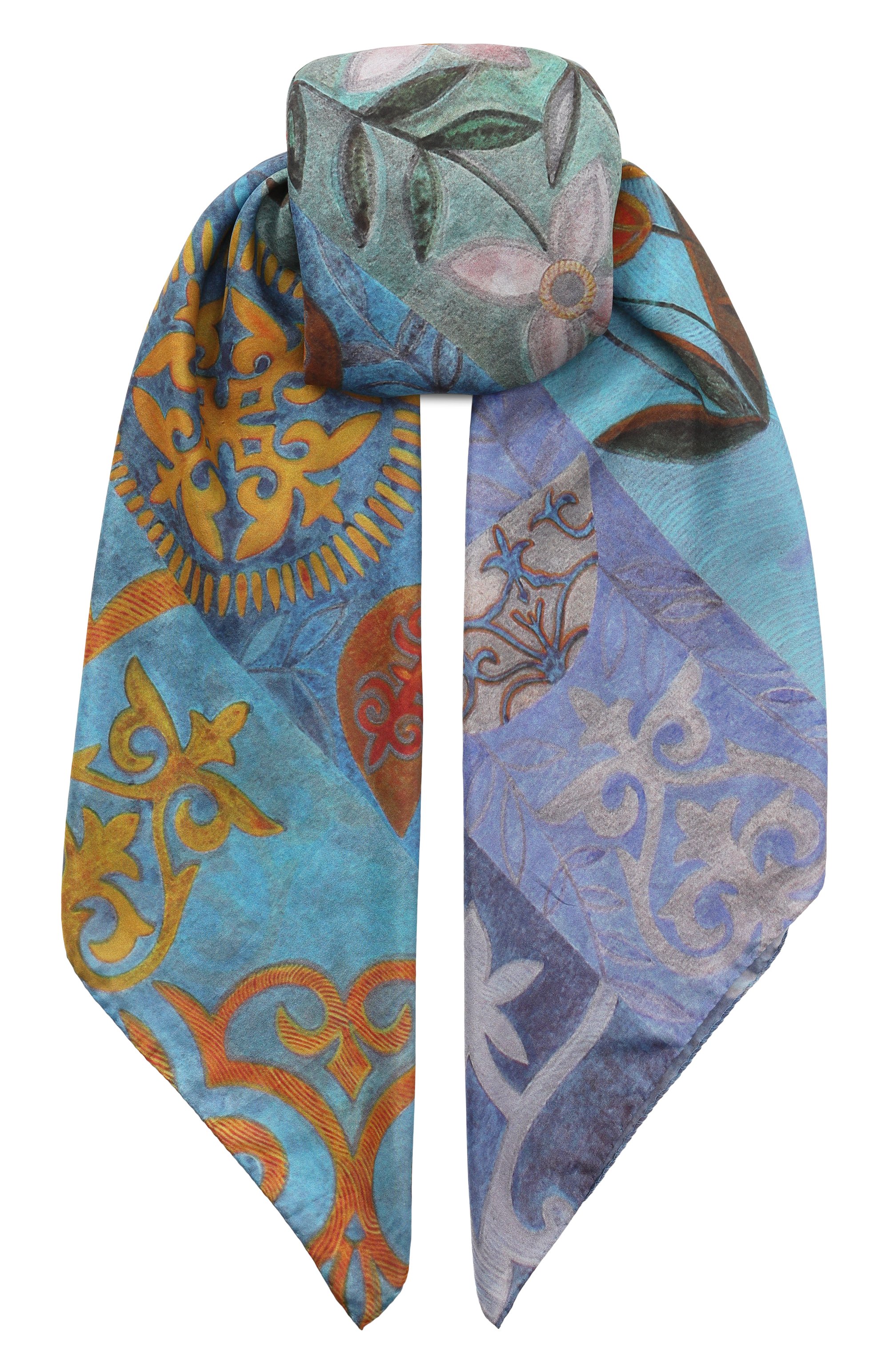 Шелковый платок праздник весны GOURJI, арт. 91150237/442191108, фото 1