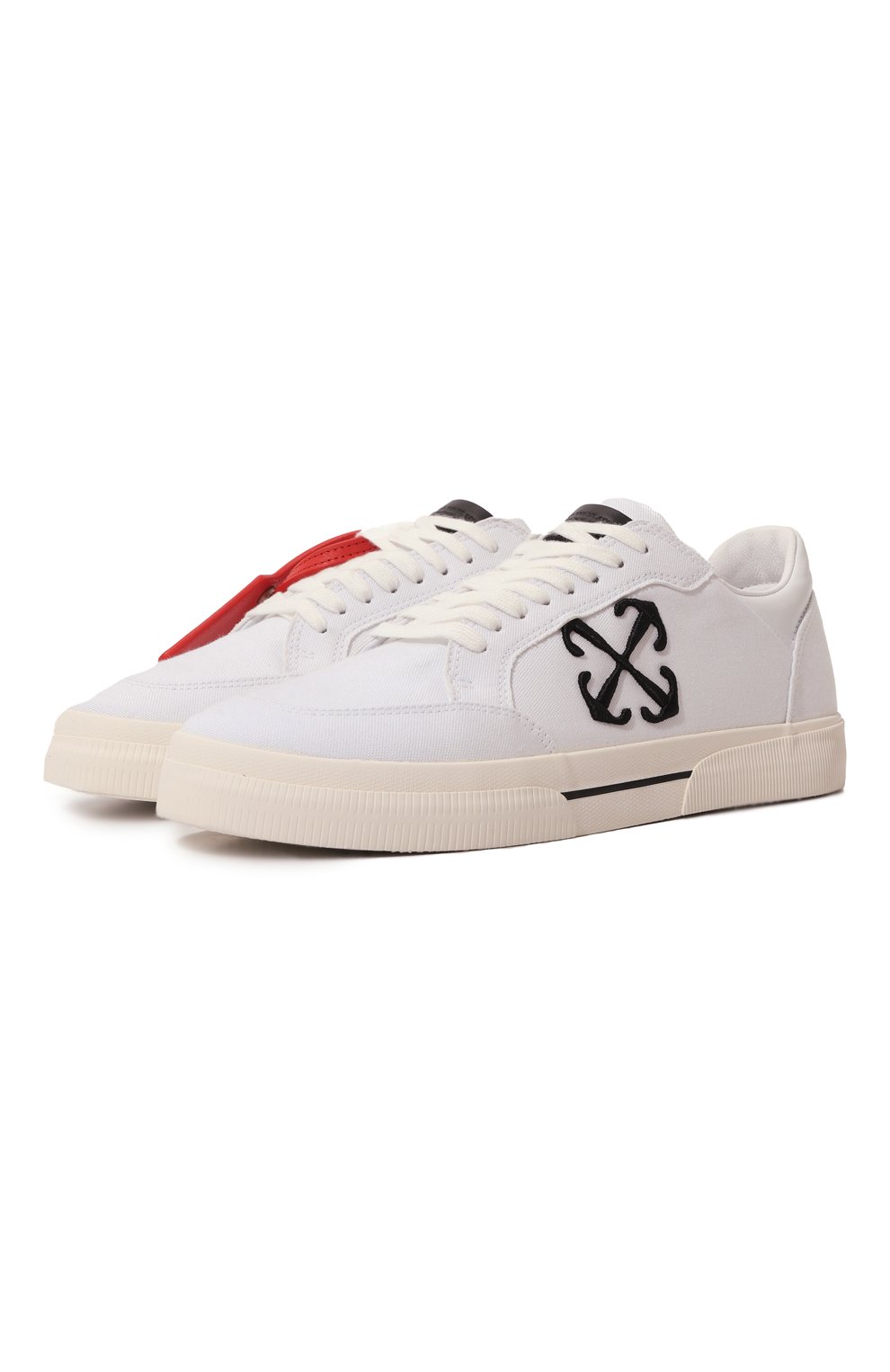 Текстильные кеды new low vulcanized OFF-WHITE, арт. 0MIA293S24FAB001, фото 1