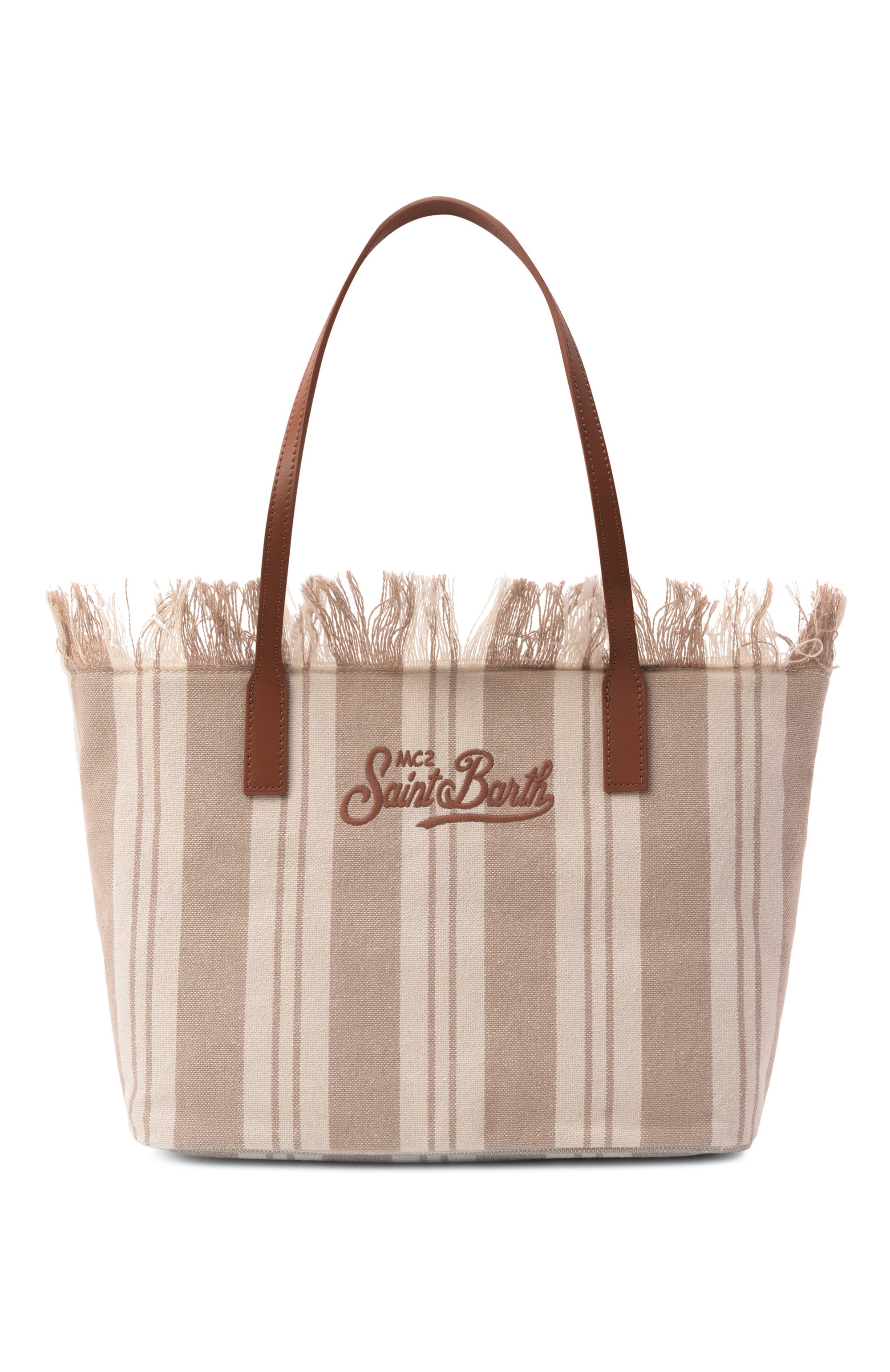 Сумка city medium MC2 SAINT BARTH бежевого цвета по цене 18150 руб., арт. CBMF001-00589L/CITY BAG MID FRINGE, фото 1 Сумка city medium MC2 SAINT BARTH, арт. CBMF001-00589L/CITY BAG MID FRINGE, фото 1