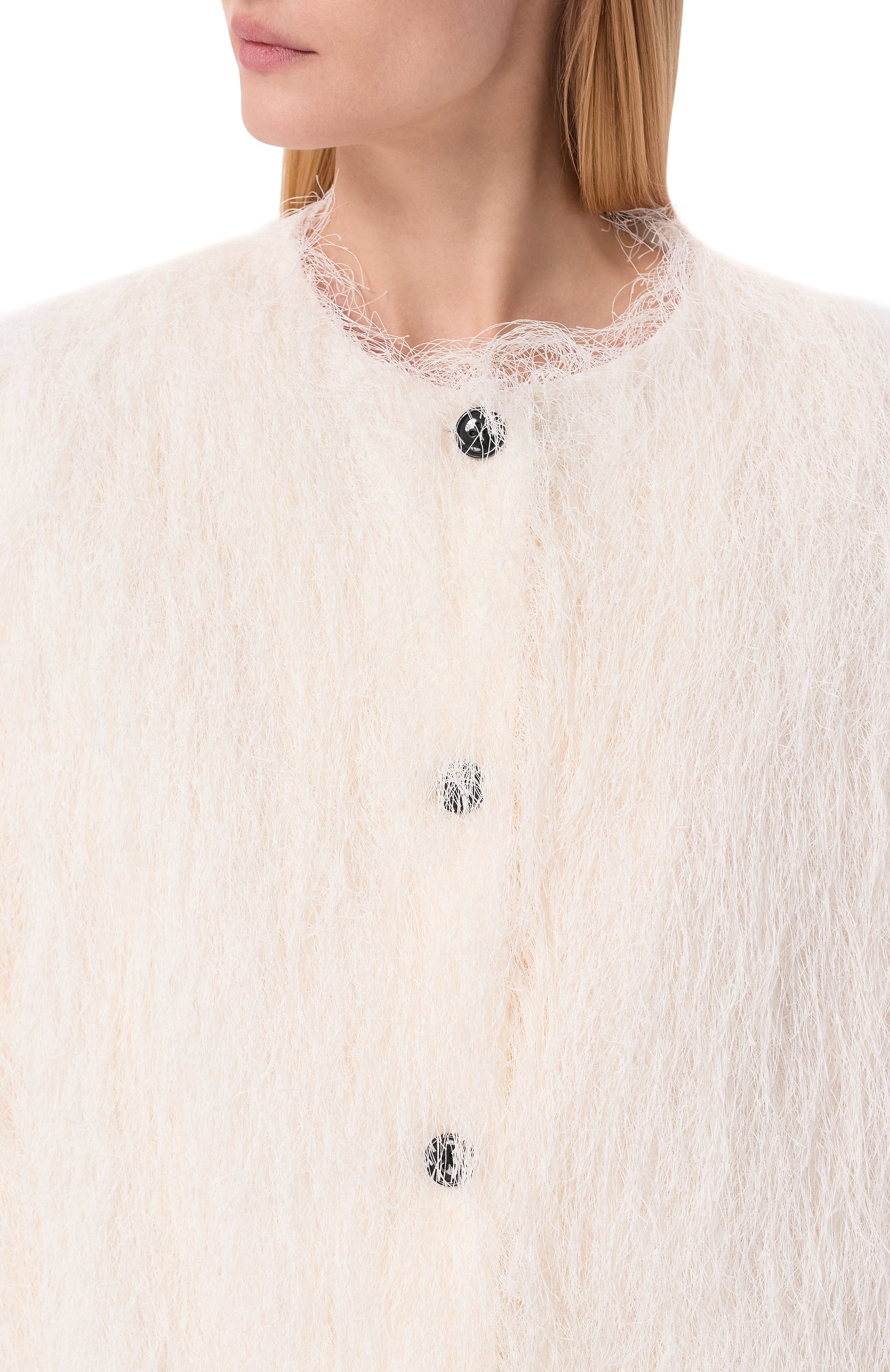 Полупальто LOULOU DE SAISON кремового цвета по цене 54550 руб., арт. FILIP0, фото 5 Полупальто LOULOU DE SAISON, арт. FILIP0, фото 5