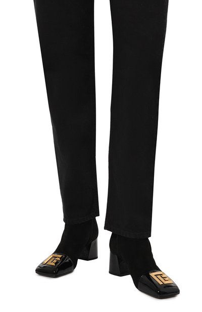 Кожаные ботильоны edna 75 BALMAIN, арт. DN1TE036/LCSV, фото 3