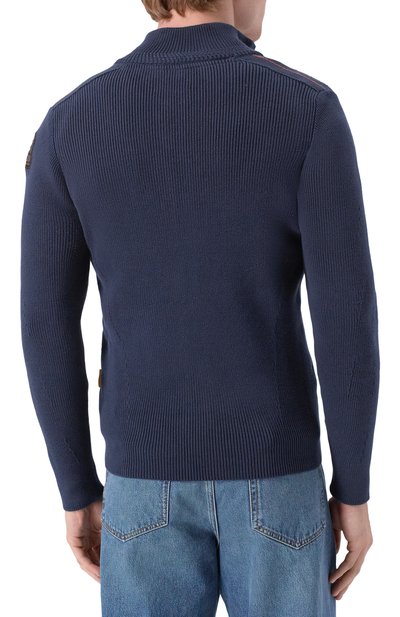 Хлопковый кардиган PARAJUMPERS темно-синего цвета по цене 35100 руб., арт. 25WMPMKNRG02, фото 4 Хлопковый кардиган PARAJUMPERS, арт. 25WMPMKNRG02, фото 4