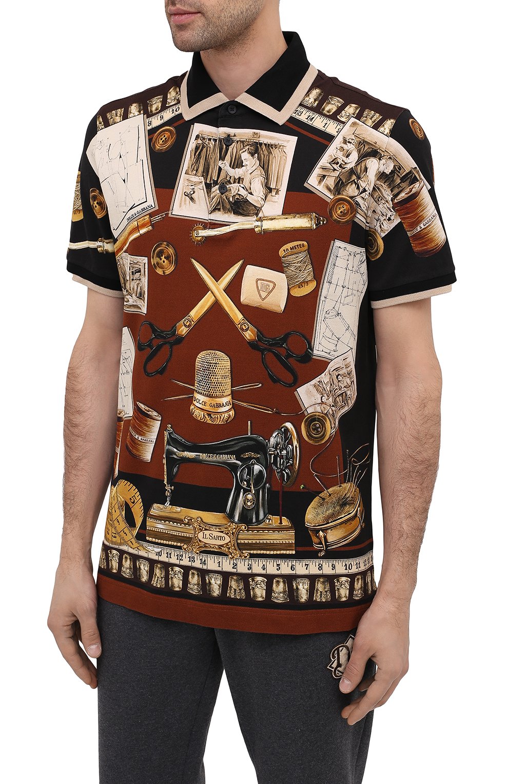 Хлопковое поло DOLCE & GABBANA, арт. G8LB0T/HI7EZ, фото 3