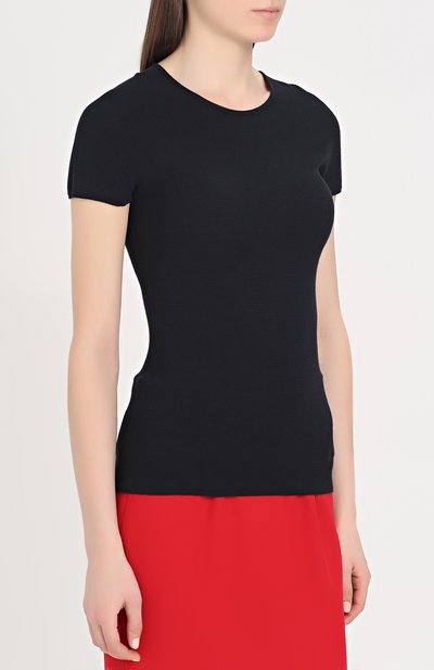 Топ GIORGIO ARMANI темно-синего цвета по цене 54200 руб., арт. 3YAM32/AM05Z, фото 3 Топ GIORGIO ARMANI, арт. 3YAM32/AM05Z, фото 3