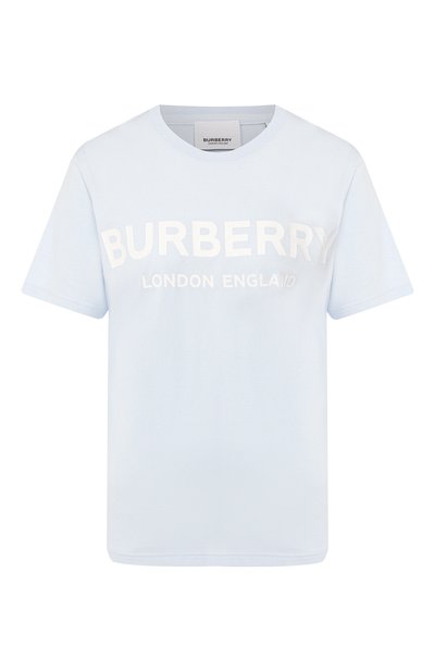 Женская хлопковая футболка BURBERRY, арт. 8021271