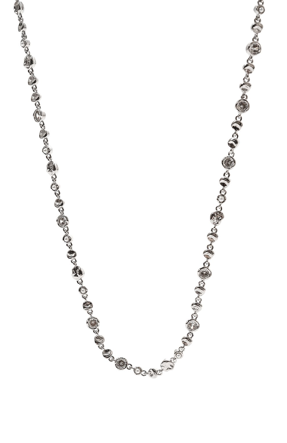 Колье LUV AJ серебряного цвета по цене 31150 руб., арт. SM24-N-ETN-S, фото 3 Колье LUV AJ, арт. SM24-N-ETN-S, фото 3