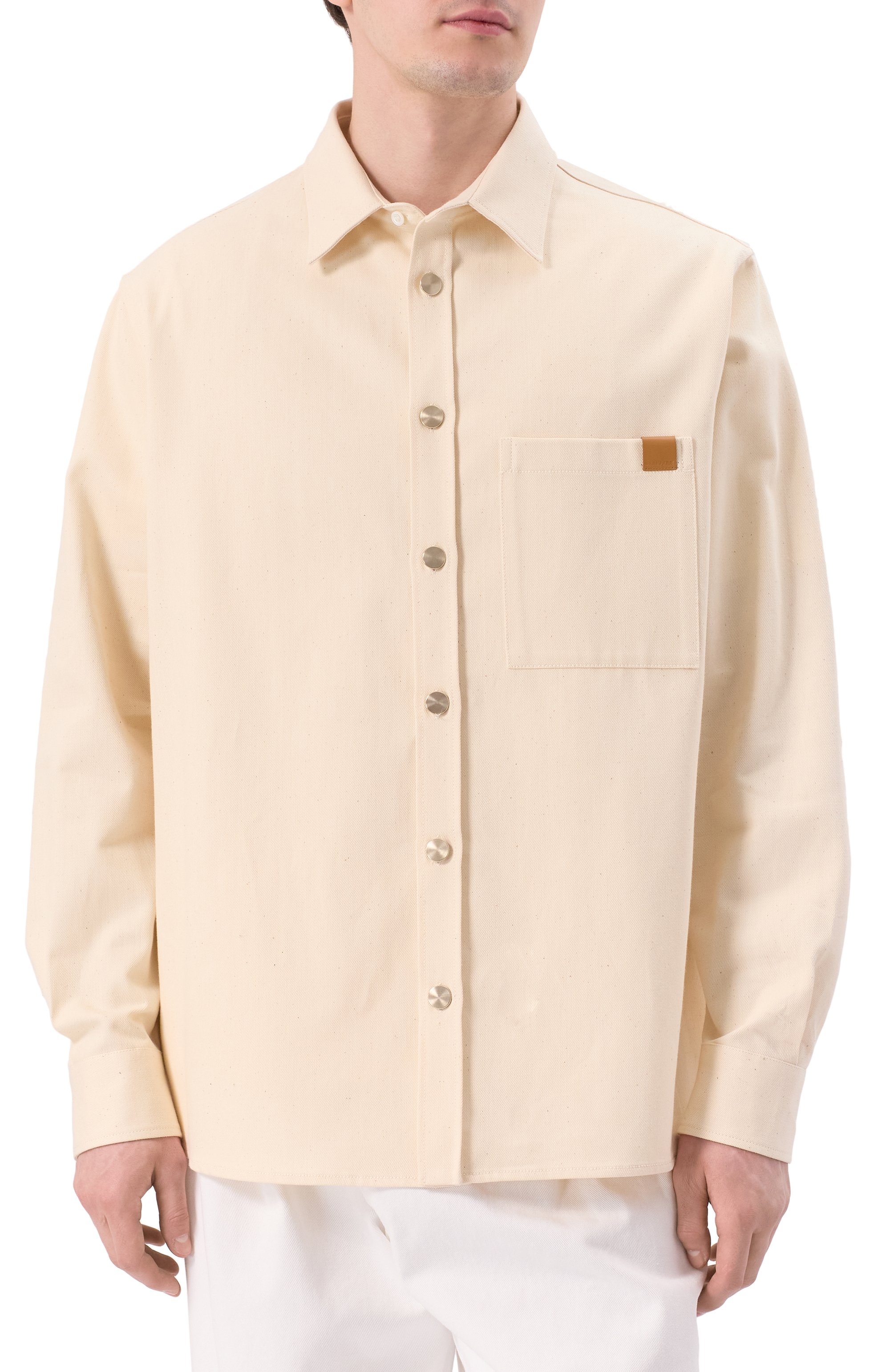 Хлопковая рубашка DARKPARK кремового цвета по цене 78950 руб., арт. MSH09/FAC84, фото 3 Хлопковая рубашка DARKPARK, арт. MSH09/FAC84, фото 3