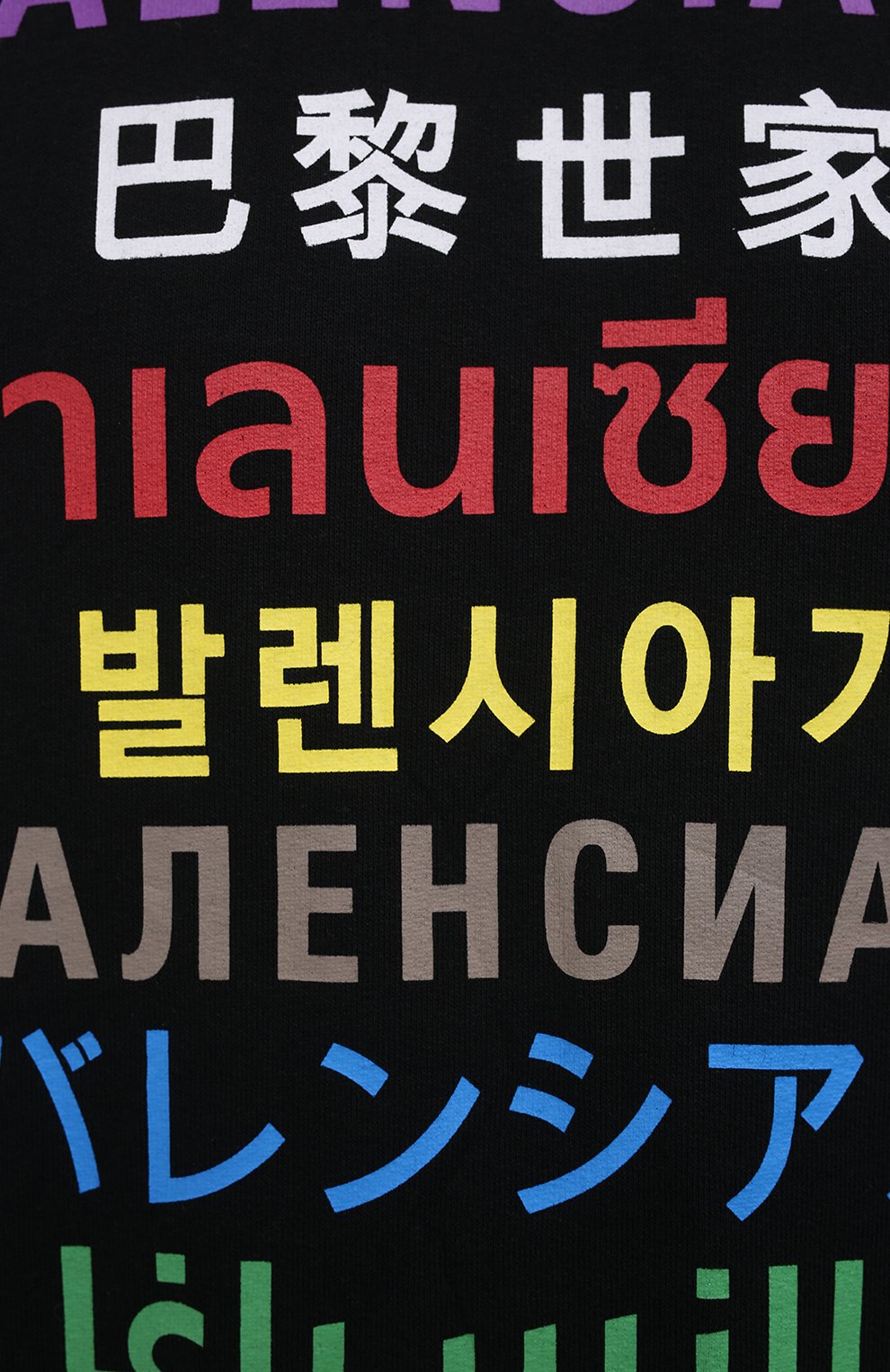 Хлопковое худи BALENCIAGA черного цвета по цене 67450 руб., арт. 570811/TJVI6, фото 5 Хлопковое худи BALENCIAGA, арт. 570811/TJVI6, фото 5