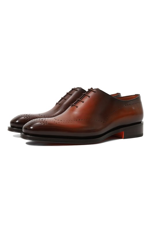 фото Кожаные оксфорды santoni