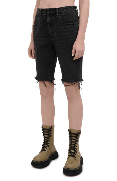 Джинсовые шорты ALEXANDER WANG темно-серого цвета по цене 38700 руб., арт. 4DC2214942, фото 3 Джинсовые шорты ALEXANDER WANG, арт. 4DC2214942, фото 3