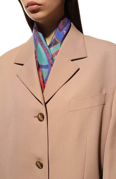 Шелковый платок восточный орнамент GOURJI, арт. T26AZ7R, фото 2