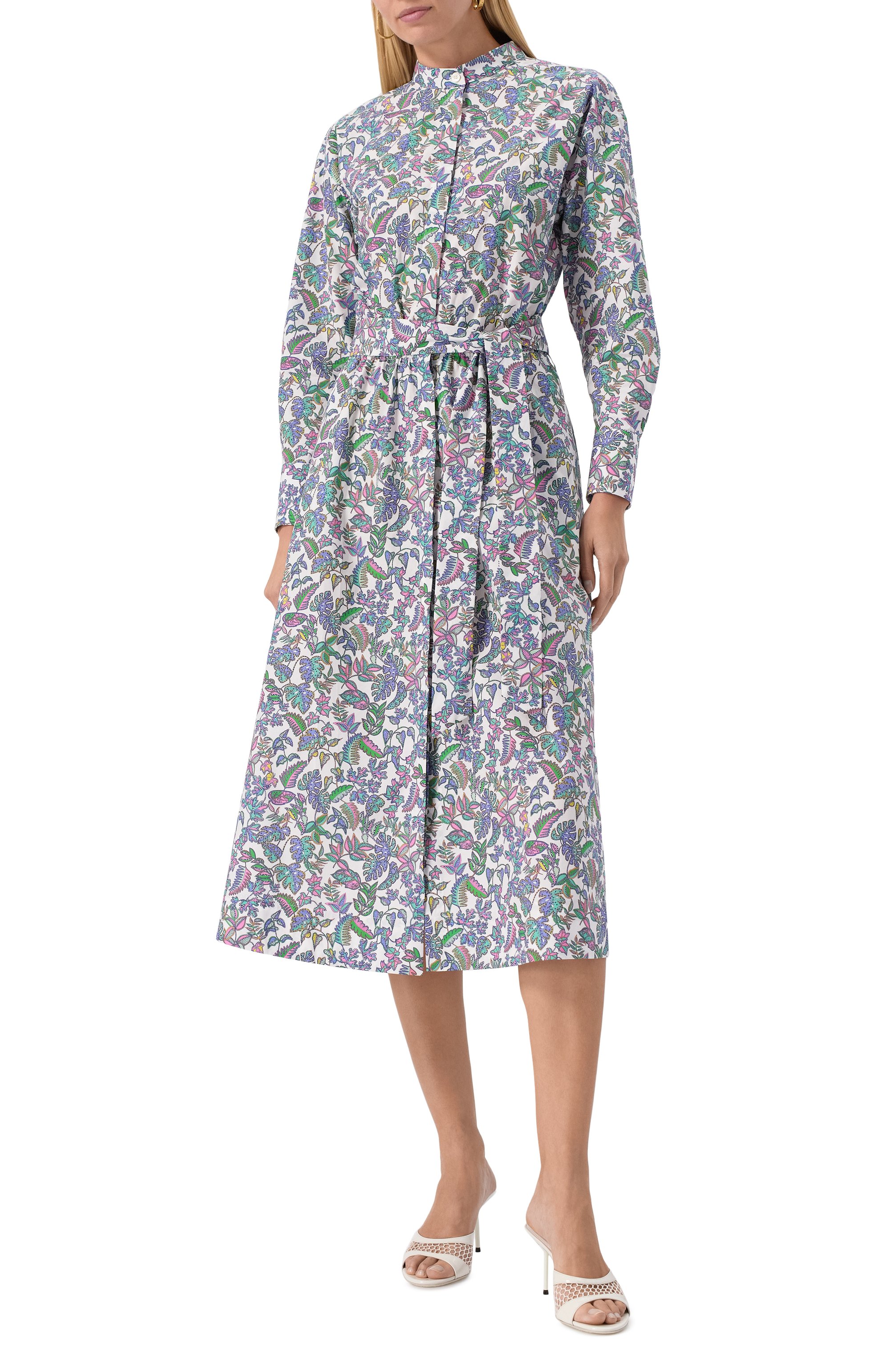 Хлопковое платье NOBLE&BRULEE синего цвета по цене 75000 руб., арт. NB106/250523/733, фото 3 Хлопковое платье NOBLE&BRULEE, арт. NB106/250523/733, фото 3