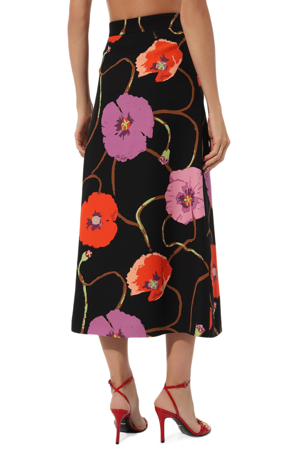 Юбка из шелка и шерсти GUCCI, арт. 643324 ZAGIC, фото 4