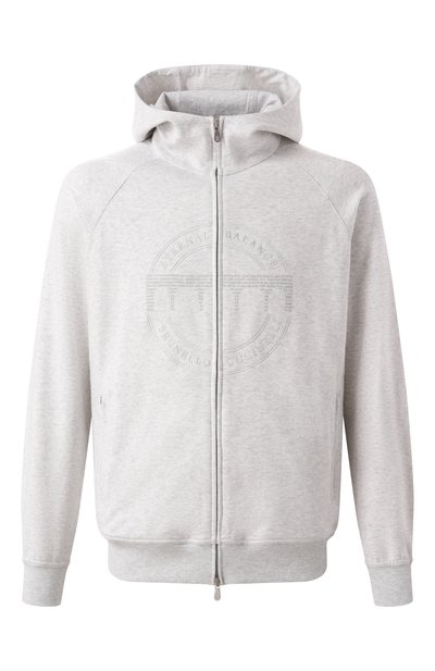 Мужской хлопковая толстовка BRUNELLO CUCINELLI, арт. MM8363130G