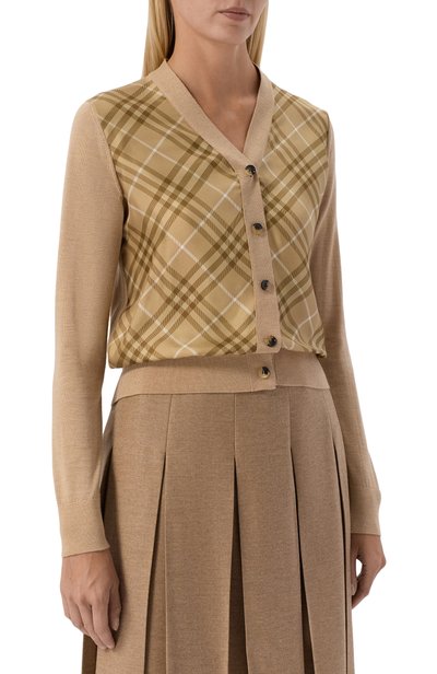 Кардиган из шерсти и шелка BURBERRY, арт. 8128351, фото 3