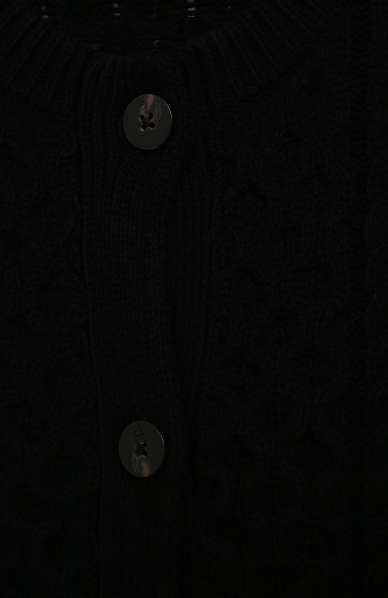 Детский хлопковый кардиган SCOTCH AND SODA черного цвета, арт. 168252-22-FWGM-D60 | Фото 3 (Материал внешний: Хлопок, Синтетический материал; Рукава: Длинные; Девочки Кросс-КТ: Кардиган-одежда)