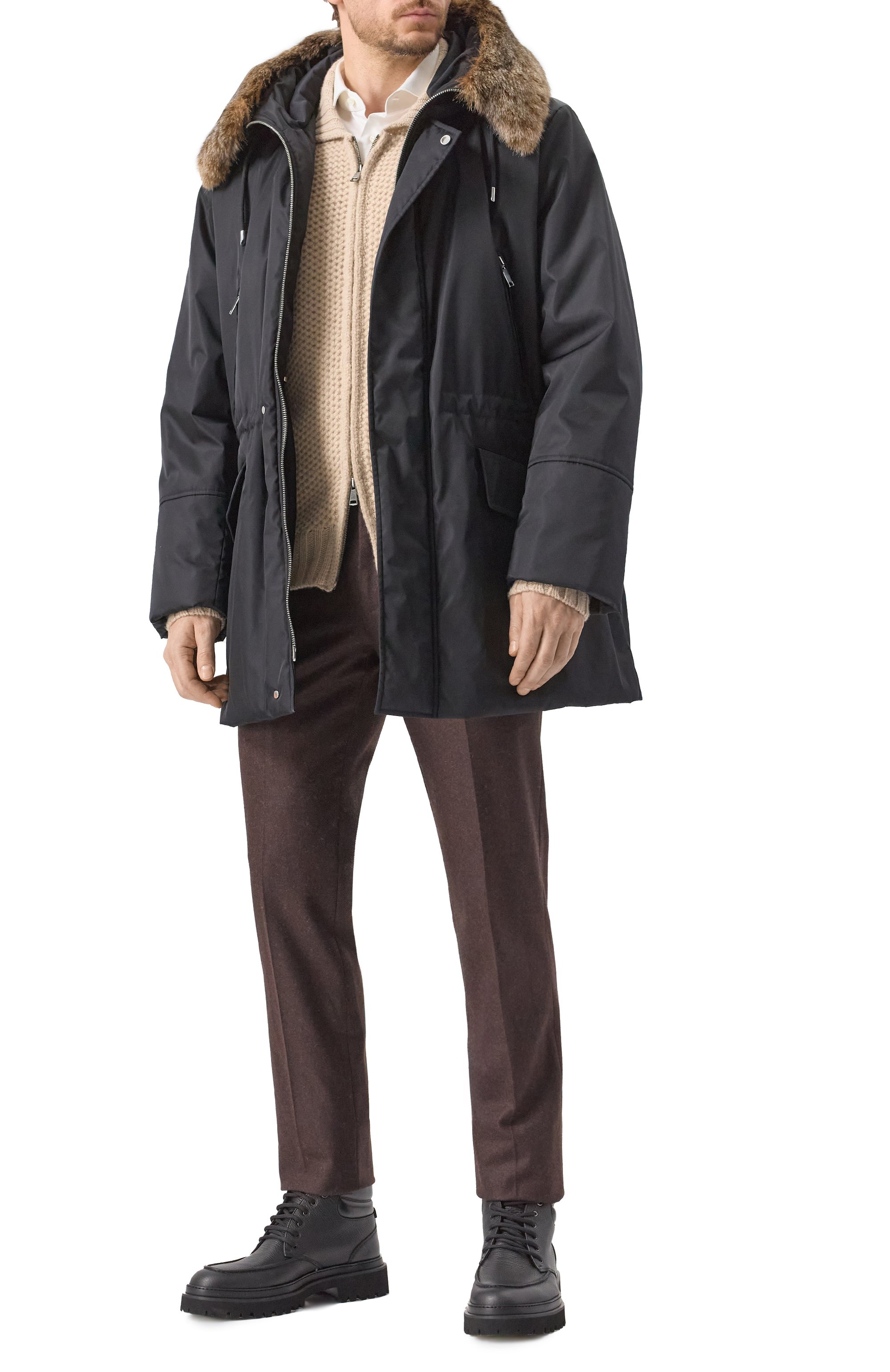 Парка с отделкой из рыси MVST, арт. FTEKB-ES4400LX BS/GR1651, фото 2