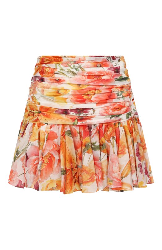 Юбка из хлопка и шелка YVON 0 160407 Разноцветный 0 160407