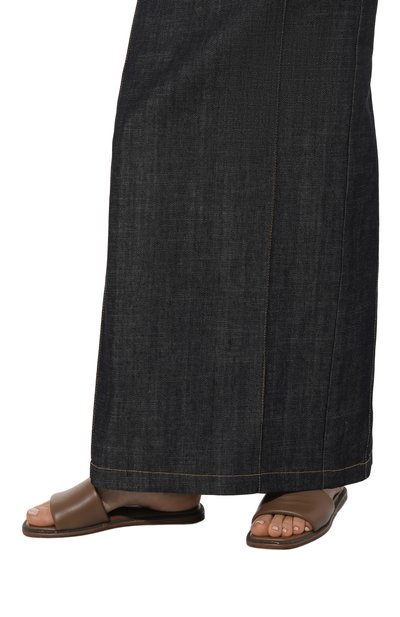 Кожаные шлепанцы BRUNELLO CUCINELLI коричневого цвета по цене 75950 руб., арт. MZCWCB1358, фото 3 Кожаные шлепанцы BRUNELLO CUCINELLI, арт. MZCWCB1358, фото 3