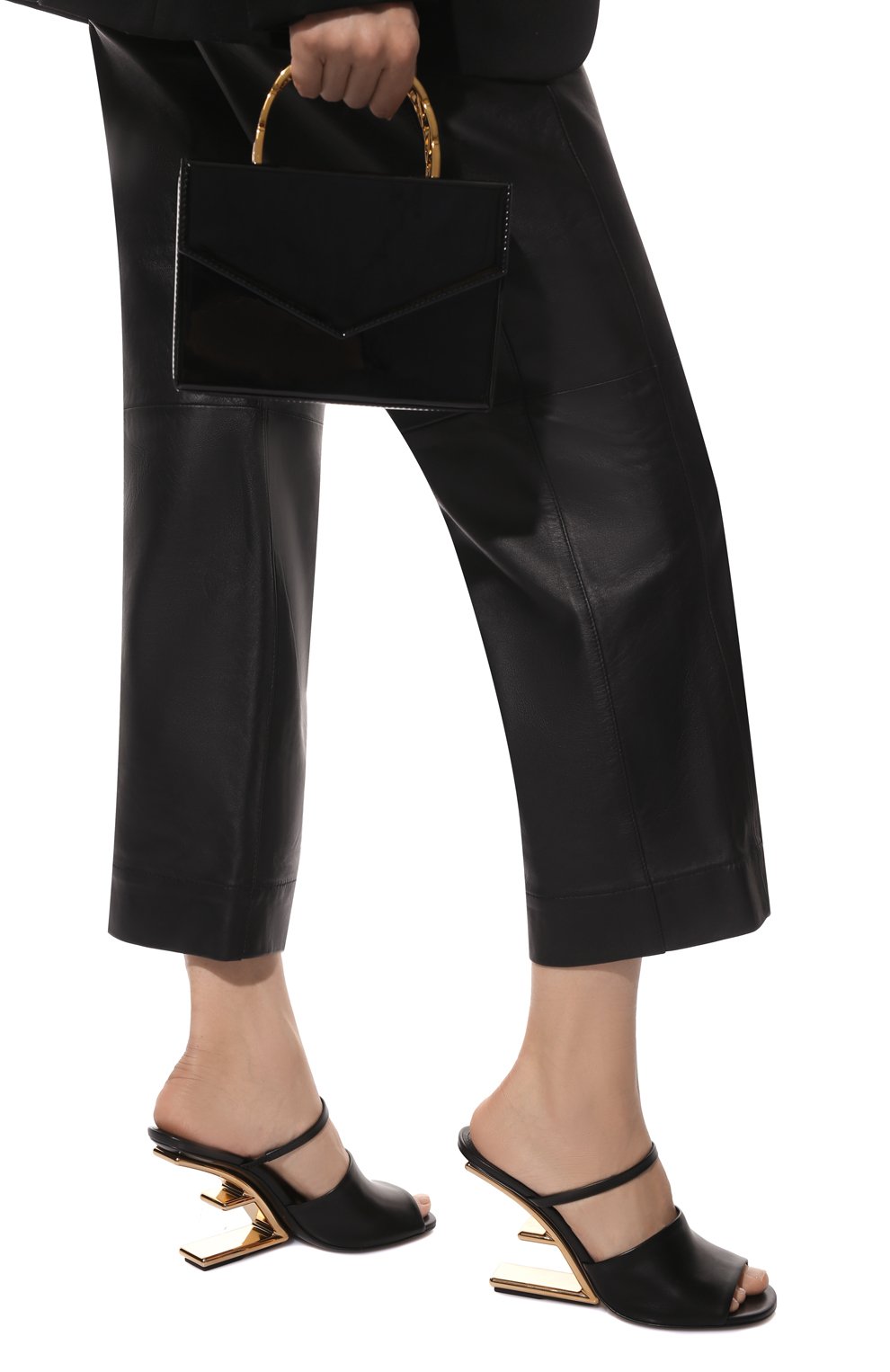 Кожаные мюли FENDI, арт. 8R8212 NA7, фото 3