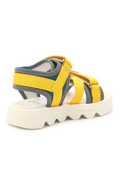 Босоножки IL GUFO желтого цвета по цене 21950 руб., арт. G580/SELVA STRETCH/23-26, фото 3 Босоножки IL GUFO, арт. G580/SELVA STRETCH/23-26, фото 3