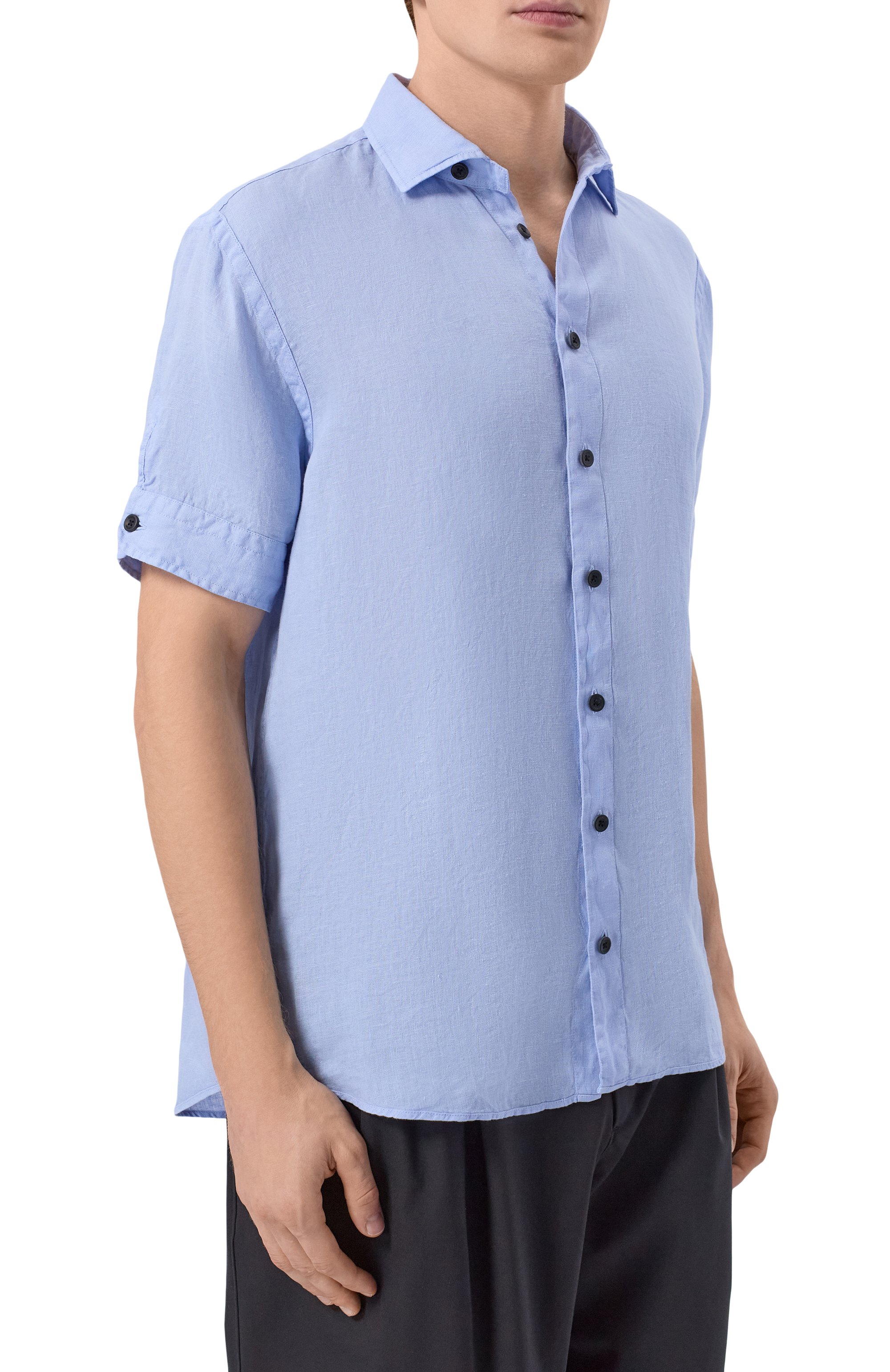 Льняная рубашка HANNES ROETHER, арт. VI29SITE-K.608, фото 3