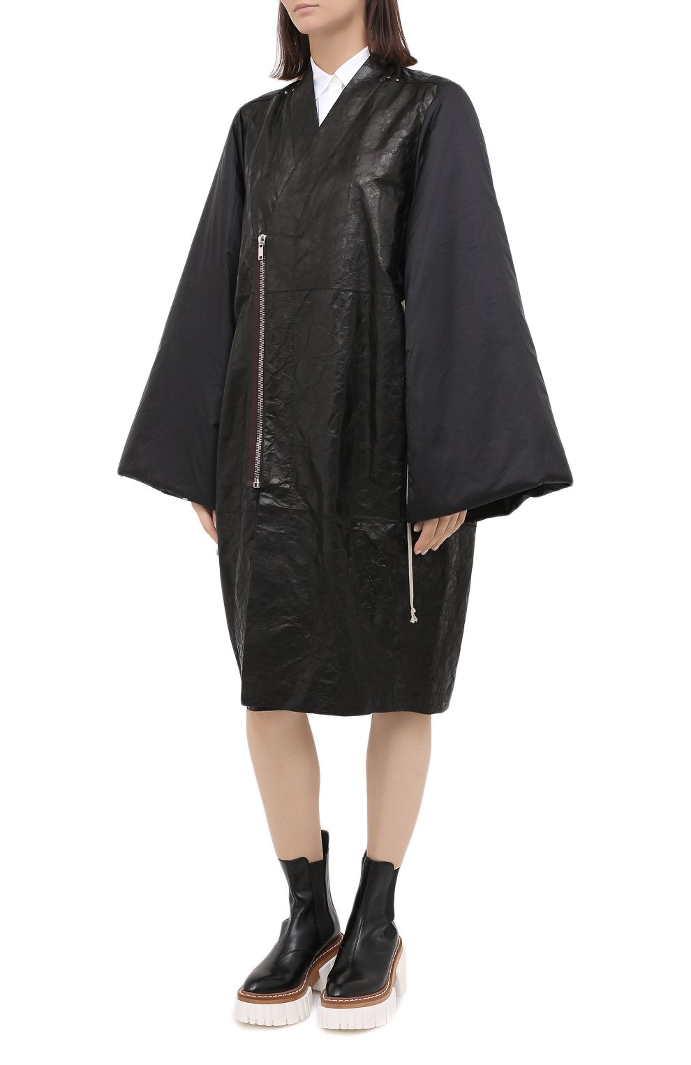 Кожаное пальто RICK OWENS, арт. RP20F2907/LZNZ, фото 4