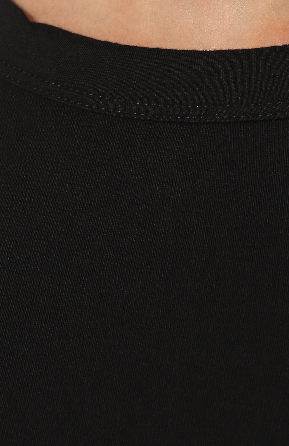 Хлопковый лонгслив RICK OWENS черного цвета по цене 32800 руб., арт. RP01C5202/RD, фото 5 Хлопковый лонгслив RICK OWENS, арт. RP01C5202/RD, фото 5