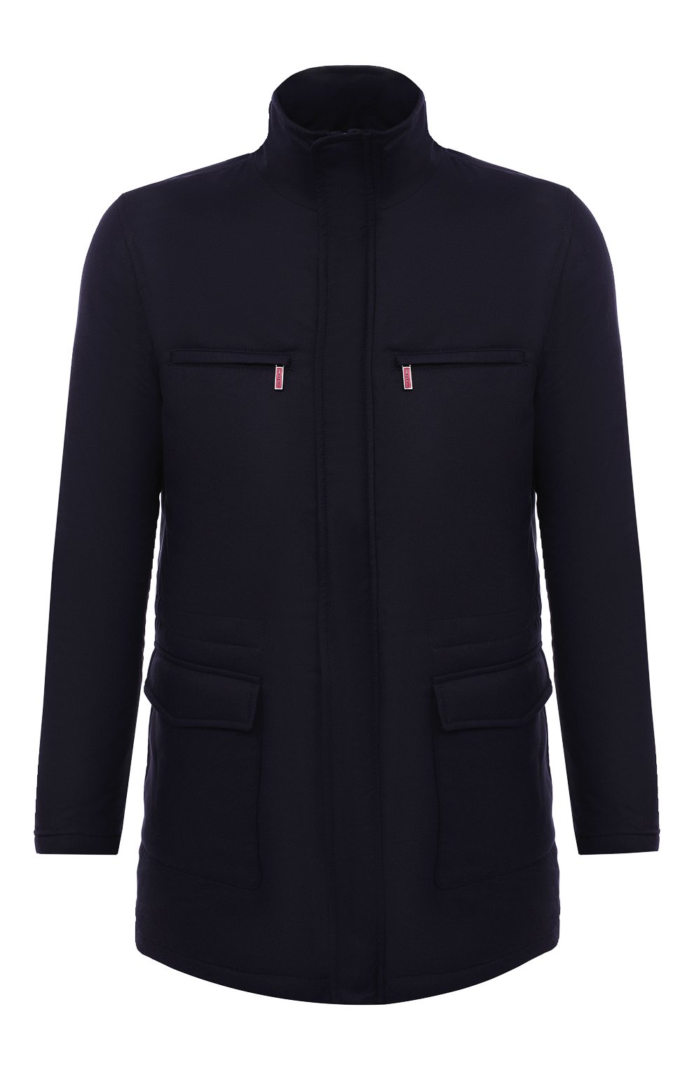 Куртка из шелка и кашемира KITON темно-синего цвета по цене 827500 руб., арт. UW0891MV07T80, фото 1 Куртка из шелка и кашемира KITON, арт. UW0891MV07T80, фото 1