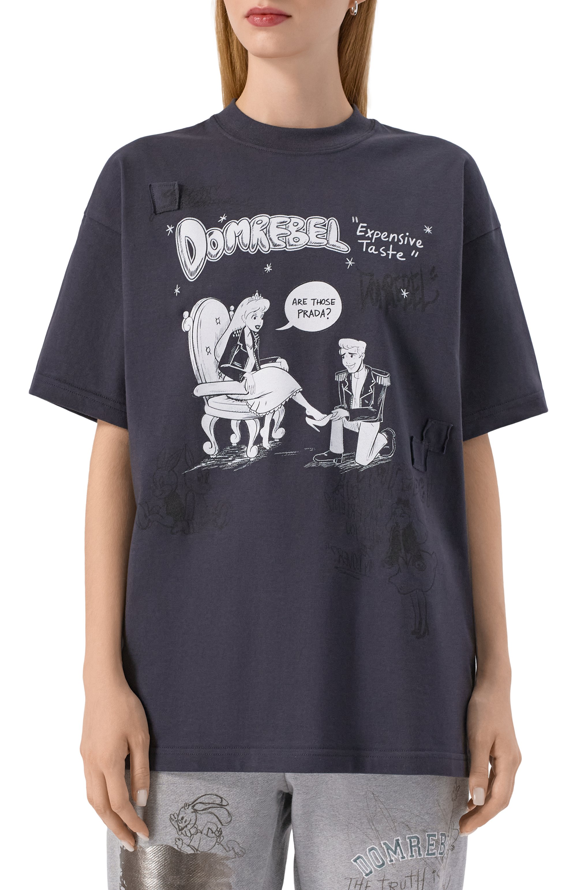 Хлопковая футболка DOMREBEL, арт. EXPENSIVE T-SHIRT, фото 3