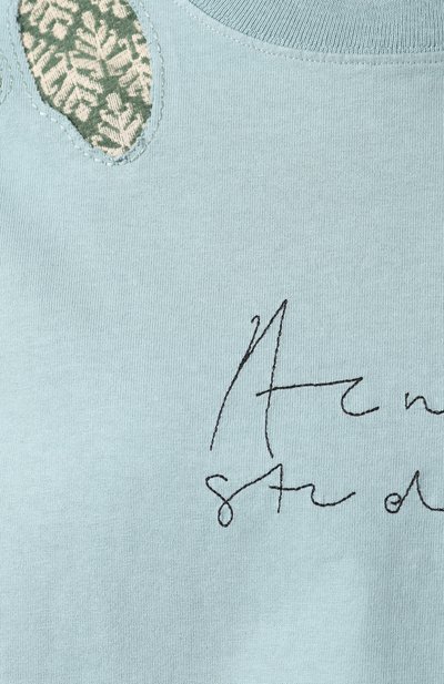 Хлопковая футболка ACNE STUDIOS, арт. AL0124/W, фото 5