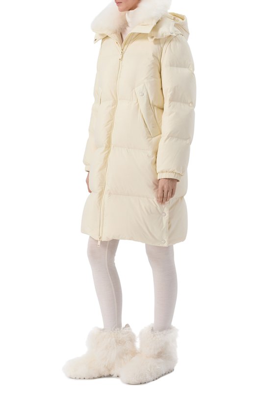 Меховые полусапоги из козы Santoni WTDG71964PNRA0UB Белый  WTDG71964PNRA0UB Фото 3