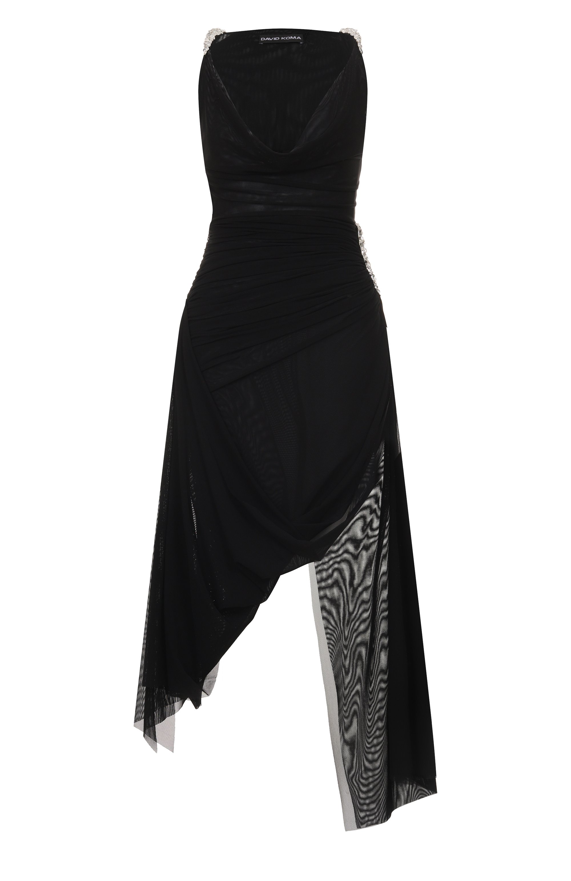 Платье с отделкой стразами DAVID KOMA, арт. RE25DK13DL, фото 1