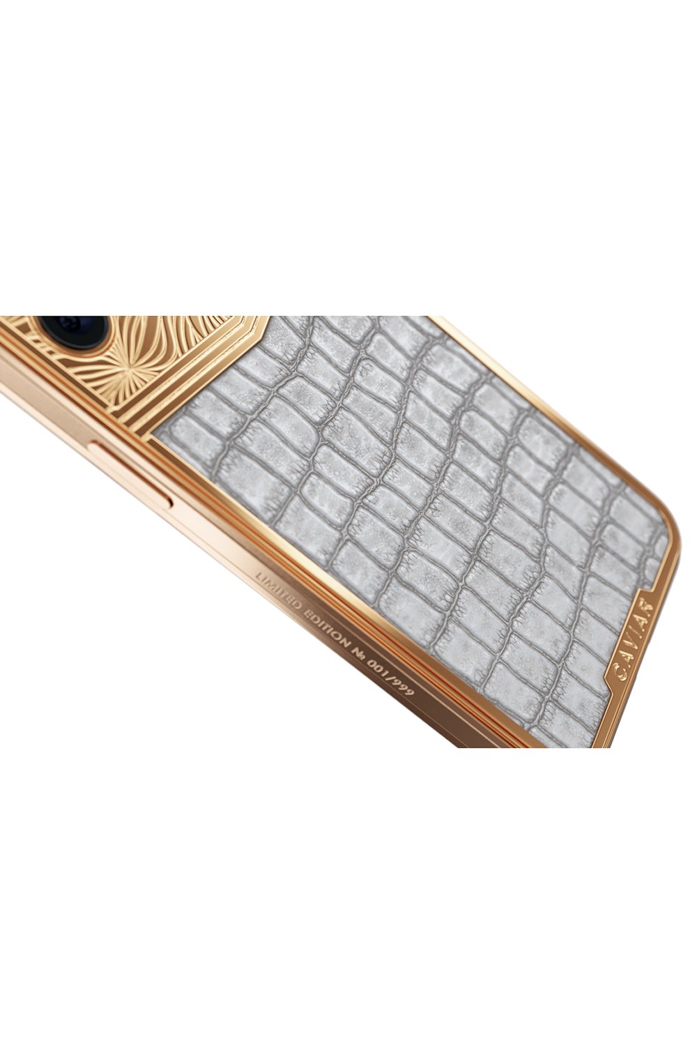 Чехол для iphone 14 pro max rays of lights CAVIAR белого цвета по цене 144000 руб., арт. 27923_14max_nophon, фото 4 Чехол для iphone 14 pro max rays of lights CAVIAR, арт. 27923_14max_nophon, фото 4