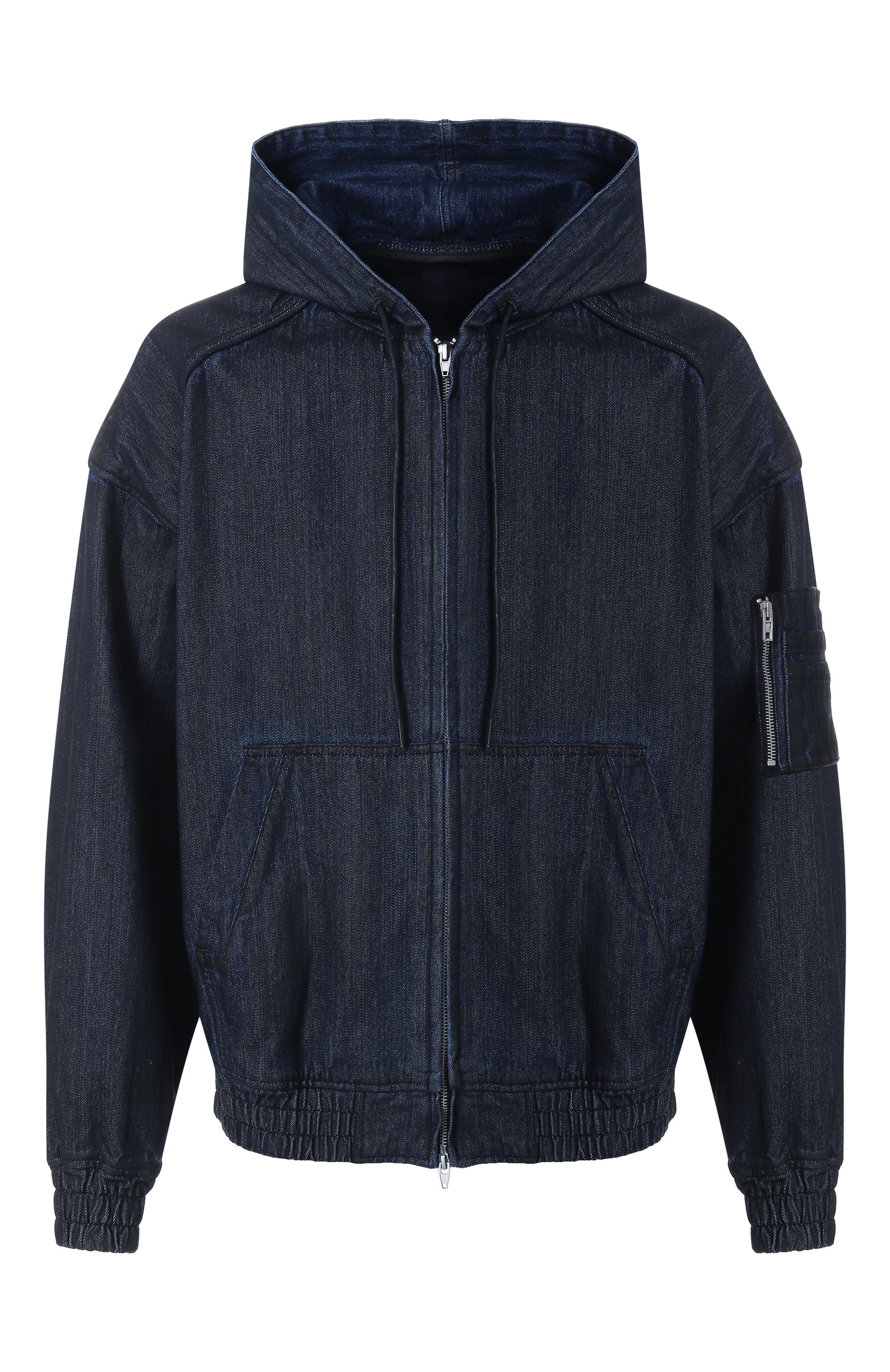 Джинсовый бомбер JUUN.J темно-синего цвета по цене 108500 руб., арт. JC5241P08P, фото 1 Джинсовый бомбер JUUN.J, арт. JC5241P08P, фото 1